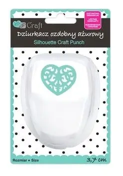 Dziurkacz ozdobny ażurowy 3,7cm serce - Dalprint