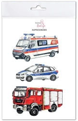 Naprasowanki Pojazdy specjalne - Mama Maluje