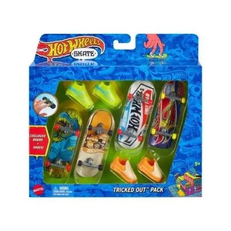 Hot Wheels Skate Deskorolka + buty 4-pak HNG72 - Mattel