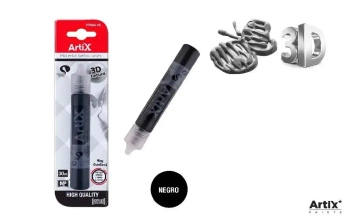Farba strukturalna 3D czarny 30ml - Artix