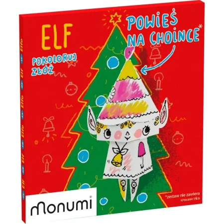 Zawieszka Cubehead Christmas Mini. Elf - Monumi