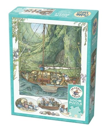 Puzzle 500 Brambly Hedge Wszyscy na pokład! 113522 - Cobble Hill