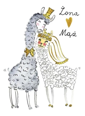 Karnet B6 Ślub Lamy - Henry