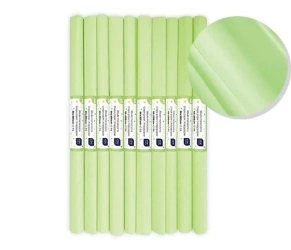 Bibuła marszczona nr 40 limonkowy pastel (10szt) - INTERDRUK