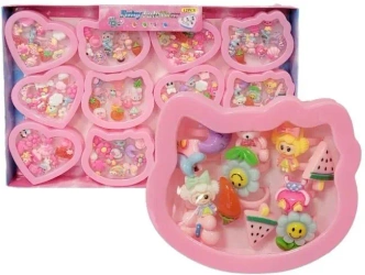 Zestaw 12 pierścionków dla małej damy MIX - Merkpol