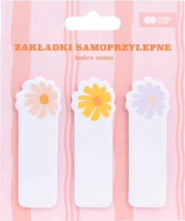 Zakładki samoprzylepne Bloom kwiatki 3szt HAPPY - GDD