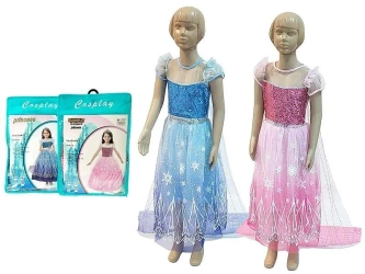 Strój karnawałowy królewna rozm. 110-120cm MIX - ADAR