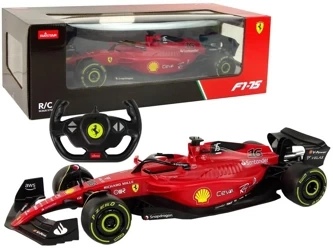 Auto wyścigowe R/C Ferrari F1 1:12 czerwone - Leantoys
