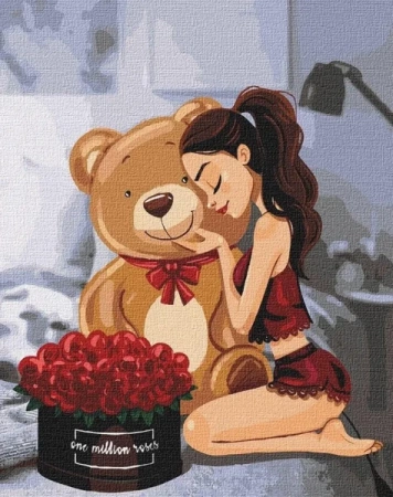 Malowanie po numerach - One million roses 40x50 - Ideyka