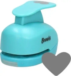 Dziurkacz ozdobny - Serce 2,5cm MIX - Brewis