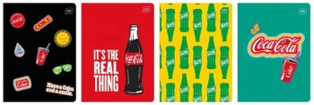 Zeszyt A5/32K trzylinia Mat+UV Coca Cola (10szt) - INTERDRUK