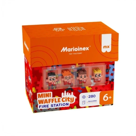 Mini Waffle City 280 elementów Remiza Strażacka - Marioinex