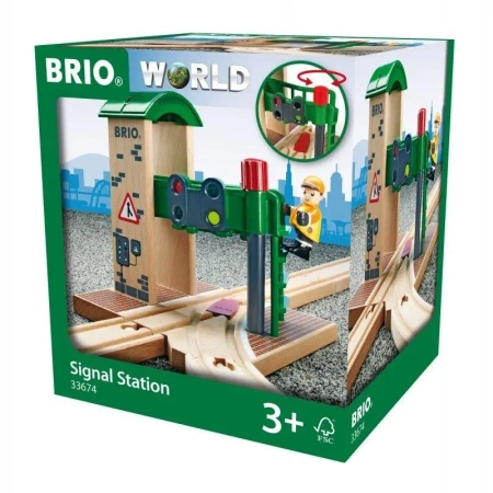 Brio Zwrotnica z Sygnalizacją - Ravensburger