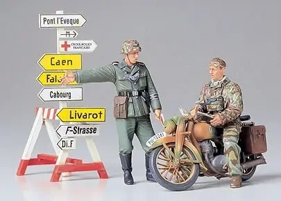 Zestaw German Motorcycle Orderly Set - Tamiya