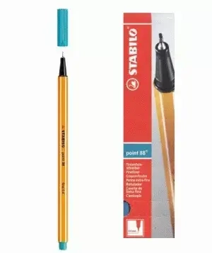 Cienkopisy point88, turkusowe (10 sztuk)
