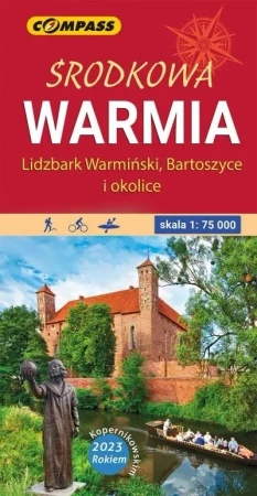 Mapa turystyczna - Środkowa Warmia 1:75 000 - praca zbiorowa
