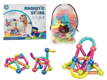 Klocki magnetyczne 58szt - ADAR