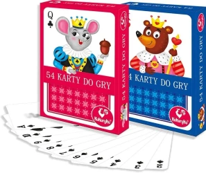 Karty do gry 54 Junior mix - Kukuryku