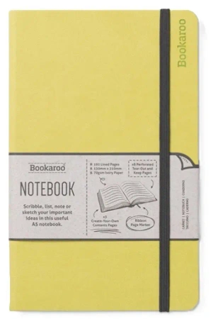 Bookaroo Notatnik Journal A5 - Limonkowy - IF