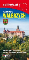 Plan miasta - Wałbrzych, mapa - Powiat wałbrzyski - praca zbiorowa