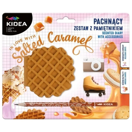 Pamiętnik z akcesoriami Słony karmel KIDEA - Praca zbiorowa