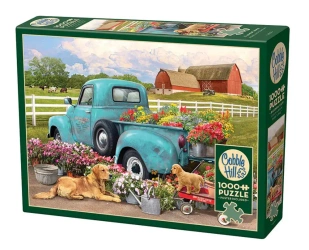 Puzzle 1000 Ciężarówka z kwiatami 113607 - Cobble Hill
