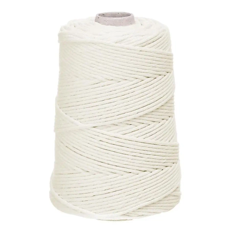 Sznurek bawełniany skręcany kremowy 3mmx100m - Dalprint dpCraft