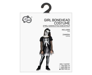 Strój dla dzieci Dziewczyna Kościotrup 130/140cm - Godan