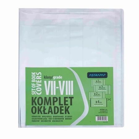 Paczka okładek uniwersalnych Astrapap do klas VII-VIII - ASTRA art-pap