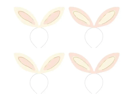 Opaski uszy królika 12.5x29cm 4szt - PartyDeco