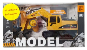 Maszyna budowlana koparka sterowana pilotem ze światłem - SWEDE