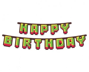 Girlanda papierowa Happy Birthday 160cm - Godan