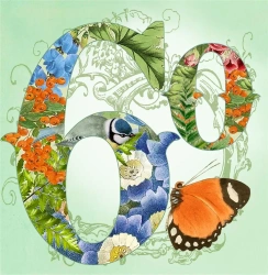 Karnet kwadrat z kopertą Urodziny 60 - Madame Treacle