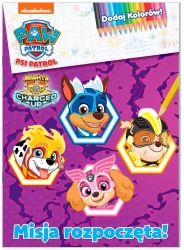 Psi Patrol. Dodaj kolorów! Barwne przygody piesków - praca zbiorowa