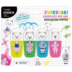 Zakreślacze zwierzaki - new look 4szt KIDEA - DERFORM