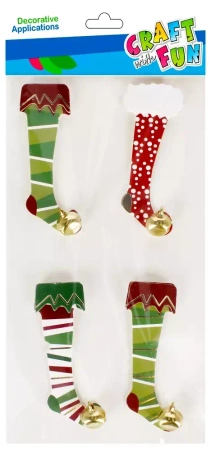 Ozdoba Bn Naklejki 3d Skarpety 4szt Cf 12/288