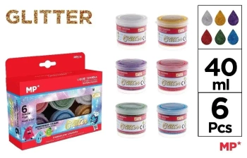Farba plakatowa tempera 40ml 6 kolorów - MP Main Paper