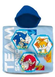 Poncho Sonic 60X120cm SN00021 - Kids Euroswan