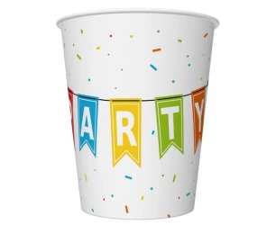 Kubeczki papierowe Kolorowe Party 250ml 6szt - Godan
