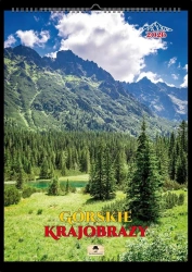 Kalendarz 2026 A4 ścienny na spirali krajobrazy - Pan Kalendarzyk