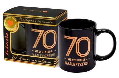 Kubek Premium Urodziny 70 - Kukartka