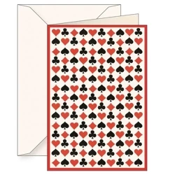 Karnet B6 + koperta 5936 Kolory kart do gry - Tassotti