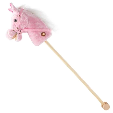 Hobby Horse z dźwiękiem i kółkami Rosie różowy - Baby Mix