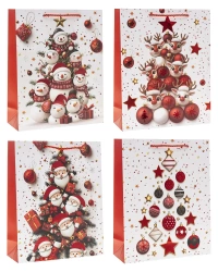 Torebka prezentowa XS Boże Narodzenie mix - Rozette