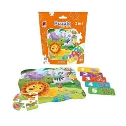 Puzzle 2w1 Zoo 49el - Roter Kafer