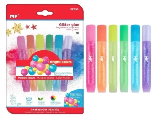 Klej brokatowy metaliczny 6 kolorów - MP Main Paper