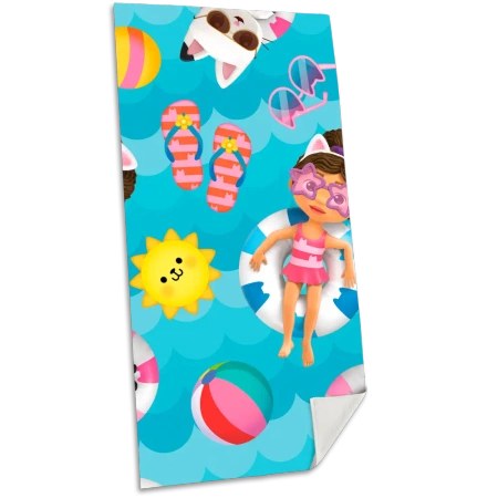 Ręcznik plażowy Koci Domek Gabi 140x70cm - Kids Euroswan