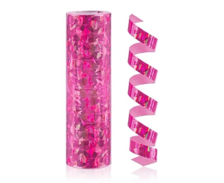 Serpentyna holograficzna różowa 4m - Godan