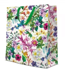 Torebka prezentowa Wiosenne kwiaty, bardzo duża