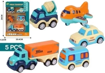 Zestaw pojazdów z napędem dla malucha MIX - Merkpol